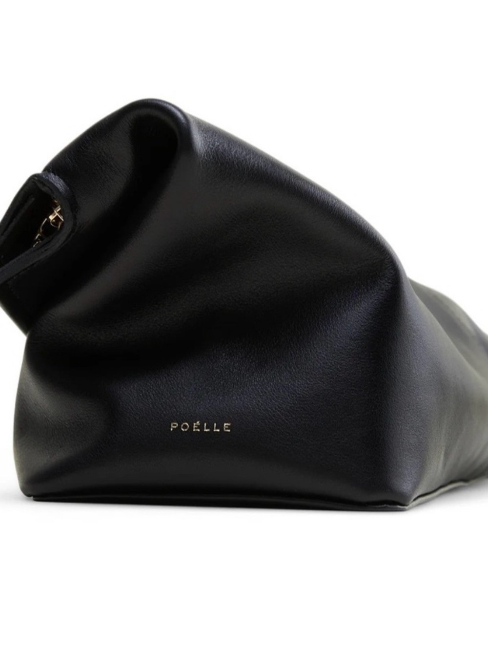 NWOT POELLE Leather Clutch - Sleek Minimal Design - Picture 3 of 11